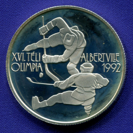 Венгрия 500 форинтов 1989 Proof XVI зимние Олимпийские игры 