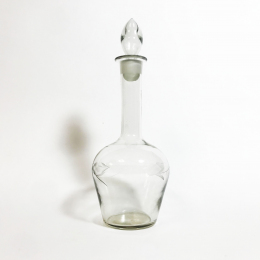 Графин с крышкой. Гравировка. Узор. Стекло. СССР. 1950-1970 гг.