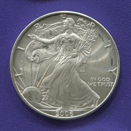 США 1 доллар 2006 UNC Шагающая свобода