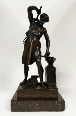 Бронзовая скульптура "Кузнец" Эмиль Луи Пико (1833-1922гг.)
