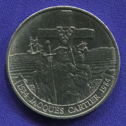 Канада 1 доллар 1984 UNC 450 лет с момента открытия Гаспе 