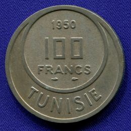 Тунис 100 франков 1950 VF 