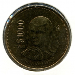 Мексика 1000 песо 1988  #536