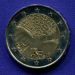 Франция 2 евро 2015 aUNC Вторая Мировая война 
