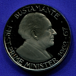Ямайка 1 доллар 1975 Proof Бустементе 