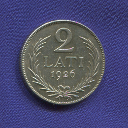 Латвия 2 лата 1926 UNC 