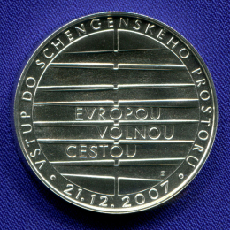 Чехия 200 крон 2008 UNC Шенген 