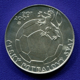 Чехия 200 крон 2001 UNC 100 лет Чешской футбольной ассоциации 