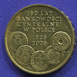 Польша 2 злотых 2009 UNC 180 Лет банковской системе 