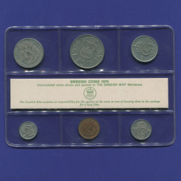 Швеция набор - 6 монет 1976 UNC