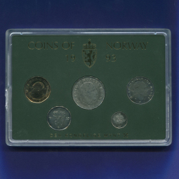 Норвегия набор - 5 монет 1993 UNC