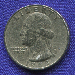 США 25 центов 1983 VF 