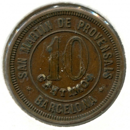 La ARTESANA SAN MARTIN PROVENSALS 10 сантимов 1919