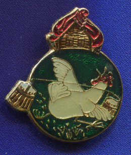 Значок «Кошкин дом» Алюминий Булавка