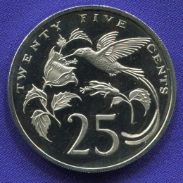 Ямайка 25 центов 1974 Proof 