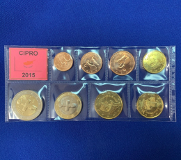 Набор монет Кипра EURO 8 монет 2015 UNC