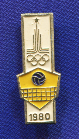 Значок «Москва-80» Алюминий Булавка