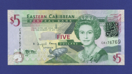 Восточно-карибский Штаты 5 долларов 2008 UNC