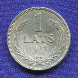 Латвия 1 лат 1924 VF 