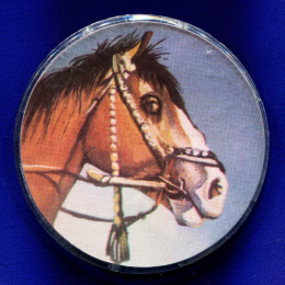 Значок «Лошадь» Пластмасса Булавка
