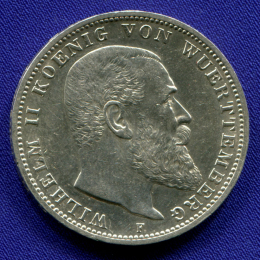 Германия/Вюртемберг 3 марки 1909 aUNC