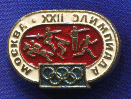 Значок «Москва-80» Алюминий Булавка