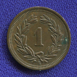 Швейцария 1 раппен 1937 XF 