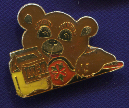 Значок «Медвежонок» Алюминий Булавка
