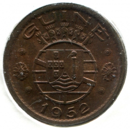 Португальская Гвинея 50 сентаво 1952 #8 BU