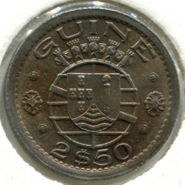 Португальская Гвинея 2.5 эскудо 1952 #9