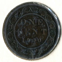 Канада 1 цент 1900 #7 VF