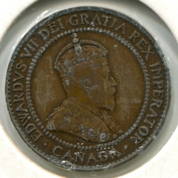 Канада 1 цент 1909 #8 GVF