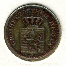 Германия Гессен-Дармштадт 1 пфенниг 1870 #337