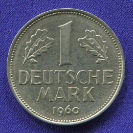 ФРГ 1 марка 1960 aUNC