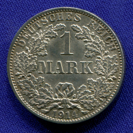 Германия 1 марка 1914 aUNC 