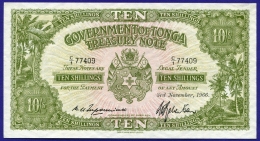 Тонга 10 шиллингов 1966 #10e UNC