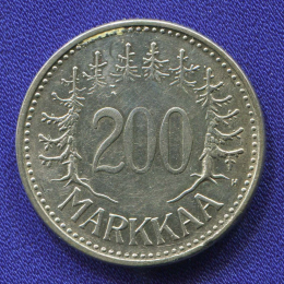 Финляндия 200 марок 1956 XF-AU 