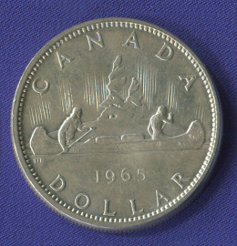 Канада 1 доллар 1965 XF-aUNC Елизавета 2 