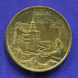 Польша 2 злотых 1997 UNC Замок Песковая Скала 