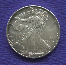 США 1 доллар 2007 UNC Шагающая свобода