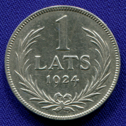Латвия 1 лат 1924 VF 