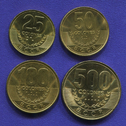 Коста-Рика Набор монет 2005-2006 В наборе 4 монеты, номиналом 25,50,10,500 колонов 