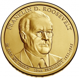 США 1 доллар 2014 года президент №32 Франклин Рузвельт