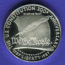 США 1 доллар 1987 Proof 200 лет Конституции США 