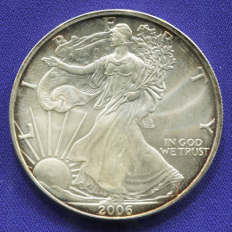 США 1 доллар 2006 UNC Шагающая свобода
