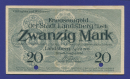 Германия/Бавария 20 марок 1919 XF Ландсверг-ам-Лех.