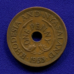 Родезия и Ньясаленд 1 пенни 1963 VF