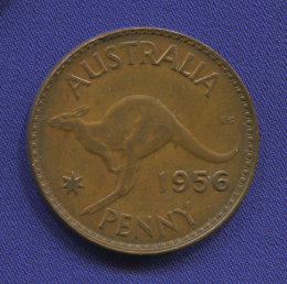 Австралия 1 пенни 1956 UNC Елизавета 2