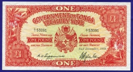 Тонга 1 фунт 1966 #11e UNC