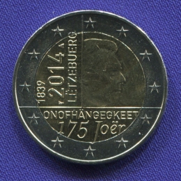 Люксембург 2 евро 2014 UNC 175 лет независимости 